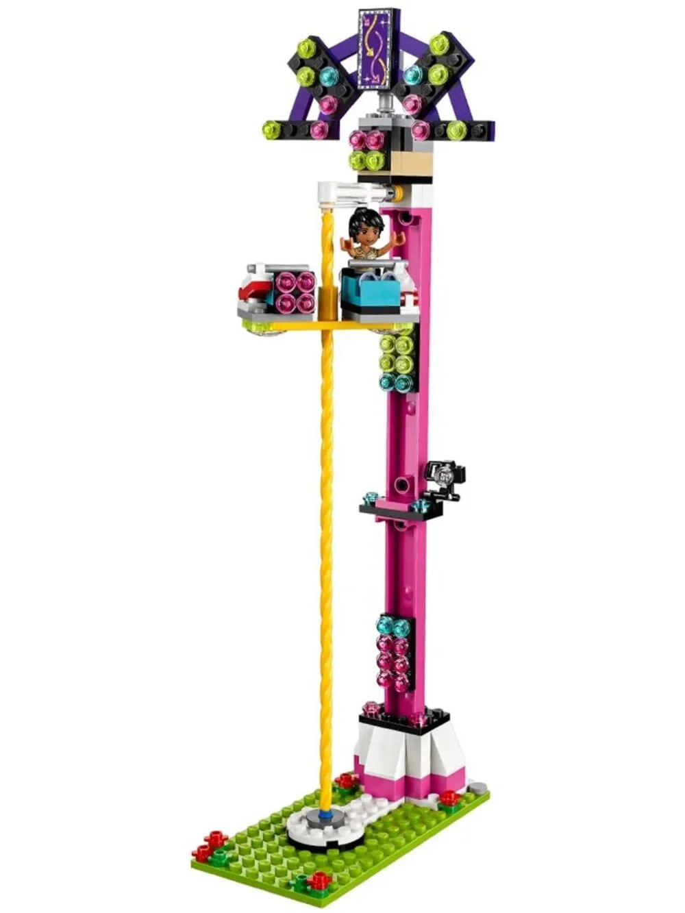 LEGO Friends Amusement Park Roller Coaster (#41130, 1124 pieces) - Retired